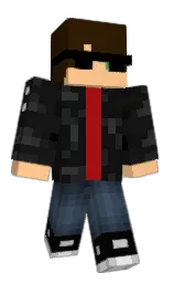 tamarillo and dark ebony Minecraft skin — Classic model — first worn by Nilaz