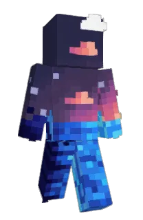 Front of aquau's skin