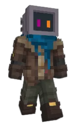 cocoa brown and woody brown Minecraft skin — Slim model