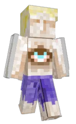 silver and bizarre Minecraft skin — Slim model — first worn by Ymn231
