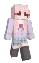 Meowzuki's Minecraft skin wearing the Pan cape