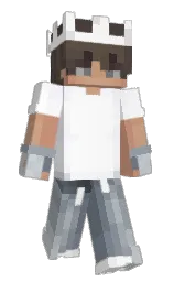 white and whisper Minecraft skin — Slim model