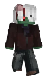 cocoa brown and woodsmoke Minecraft skin — Slim model — first worn by satics