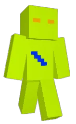 lime and blue zodiac Minecraft skin — Classic model — first worn by REGGIE12345678