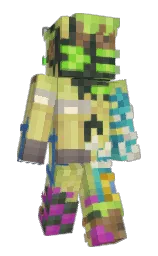 cabbage pont and laser Minecraft skin — Slim model — first worn by fempilled