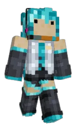 eastern blue and tuna Minecraft skin — Classic model — first worn by Mask_E