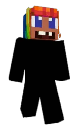 congress blue and electric violet Minecraft skin — Classic model — first worn by AI_Agent