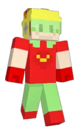 torch red and black Minecraft skin — Classic model — first worn by PsyonicX