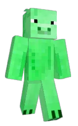 japanese laurel and pastel green Minecraft skin — Classic model — first worn by Potatocakes