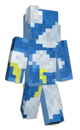 havelock blue and white Minecraft skin — Classic model