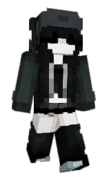 Shunumi's Minecraft skin wearing the Purple Heart cape