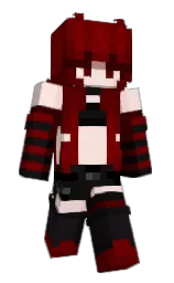 rosewood and cod gray Minecraft skin — Slim model