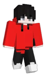 pomegranate and dark tan Minecraft skin — Classic model