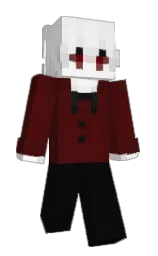 black and cod gray Minecraft skin — Slim model — first worn by egoiy