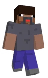 white and royal blue Minecraft skin — Classic model — first worn by SindreReidun