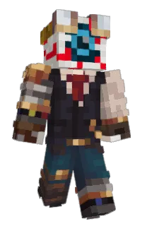 Front of McSwacey's skin