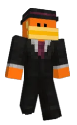 OrangePeels's Minecraft skin wearing the Crafter cape