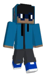 Oranjo_'s Minecraft skin wearing the Moonlight Trail cape