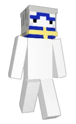 white and silver Minecraft skin — Classic model