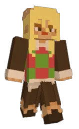metallic bronze and ronchi Minecraft skin — Classic model — first worn by C4RLZ