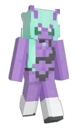 black and lilac bush Minecraft skin — Slim model