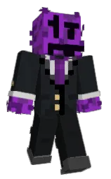 purple heart and eminence Minecraft skin — Classic model