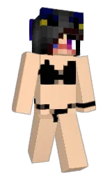 caramel and black Minecraft skin — Slim model — first worn by David09Vi