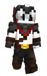 white and cod gray Minecraft skin — Slim model