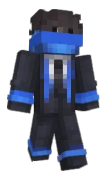 royal blue and shark Minecraft skin — Classic model — first worn by Nexlr91