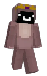 black and copper rose Minecraft skin — Classic model — first worn by Pascalico