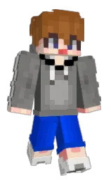 min_1234's Minecraft skin wearing the 15th Anniversary cape