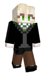 black and cod gray Minecraft skin — Slim model — first worn by Me_Rang