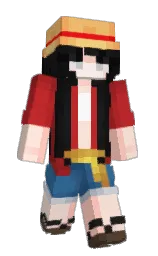 Adorb's Minecraft skin wearing the Aurora cape