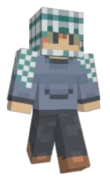 brandy and slate gray Minecraft skin — Classic model