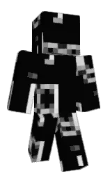 black and mercury Minecraft skin — Classic model — first worn by insatiateness