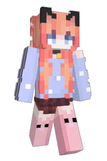 feaned Minecraft avatar full body
