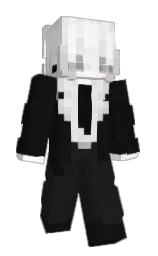 Minecraft-Skin in cod gray und white — Modell: Schmal
