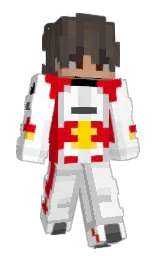 white and monza Minecraft skin — Slim model — first worn by Mr_Antip