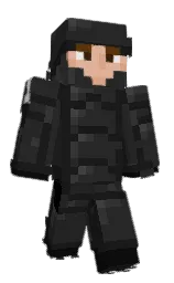 mine shaft and cod gray Minecraft skin — Classic model — first worn by SirSnowFox