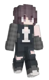 dove gray and tuna Minecraft skin — Slim model