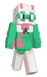shamrock and white Minecraft skin — Slim model — first worn by rqlsei