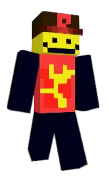 black russian and red orange Minecraft skin — Classic model