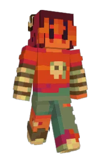 Front of caroll's skin
