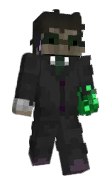thunder and black Minecraft skin — Slim model — first worn by Ratmann_