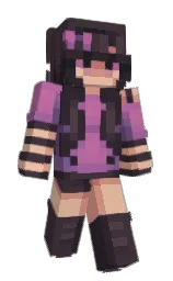 Splash_FFS's Minecraft skin wearing the Aurora cape