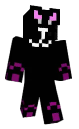 black and pompadour Minecraft skin — Classic model