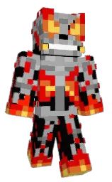 CosmicFox230's Minecraft skin wearing the Menace cape