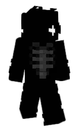 black and mine shaft Minecraft skin — Slim model