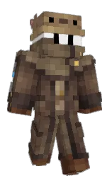 tobacco brown and kabul Minecraft skin — Slim model — first worn by RoxToSzef