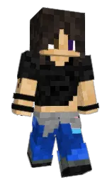 cod gray and cocoa brown Minecraft skin — Slim model — first worn by Yusha_Kamiya